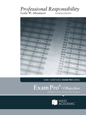 cover image of Exam Pro on Professional Responsibility